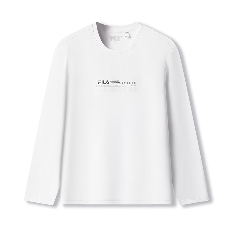 New FILA WHITE T Shirts Men's Standard White WT F11M533203F-WT