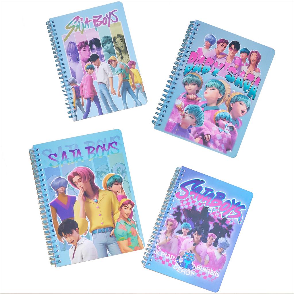 Kpop Coil Notebook Demon Hunter High Quality Paper SAJA BOYS Cartoon Fashion Student Stationery Office Supplies Fan Gifts