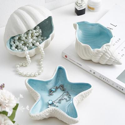 Милый поднос для украшений, креативная тарелка для хранения ракушек, поднос для хранения ракушек и морских звезд, рождественские подарки
