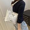 Versatile Bow Bucket Bag Adjustable Strap Women's Handbag Simple Crossbody Bag  Daily