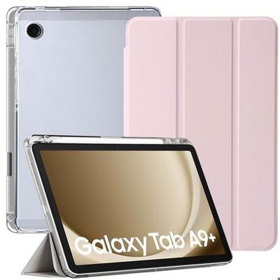 Защитный чехол - BOOLING - для Samsung Galaxy Tab A9 Plus - Ударопрочный - Розовый - Место для стилуса