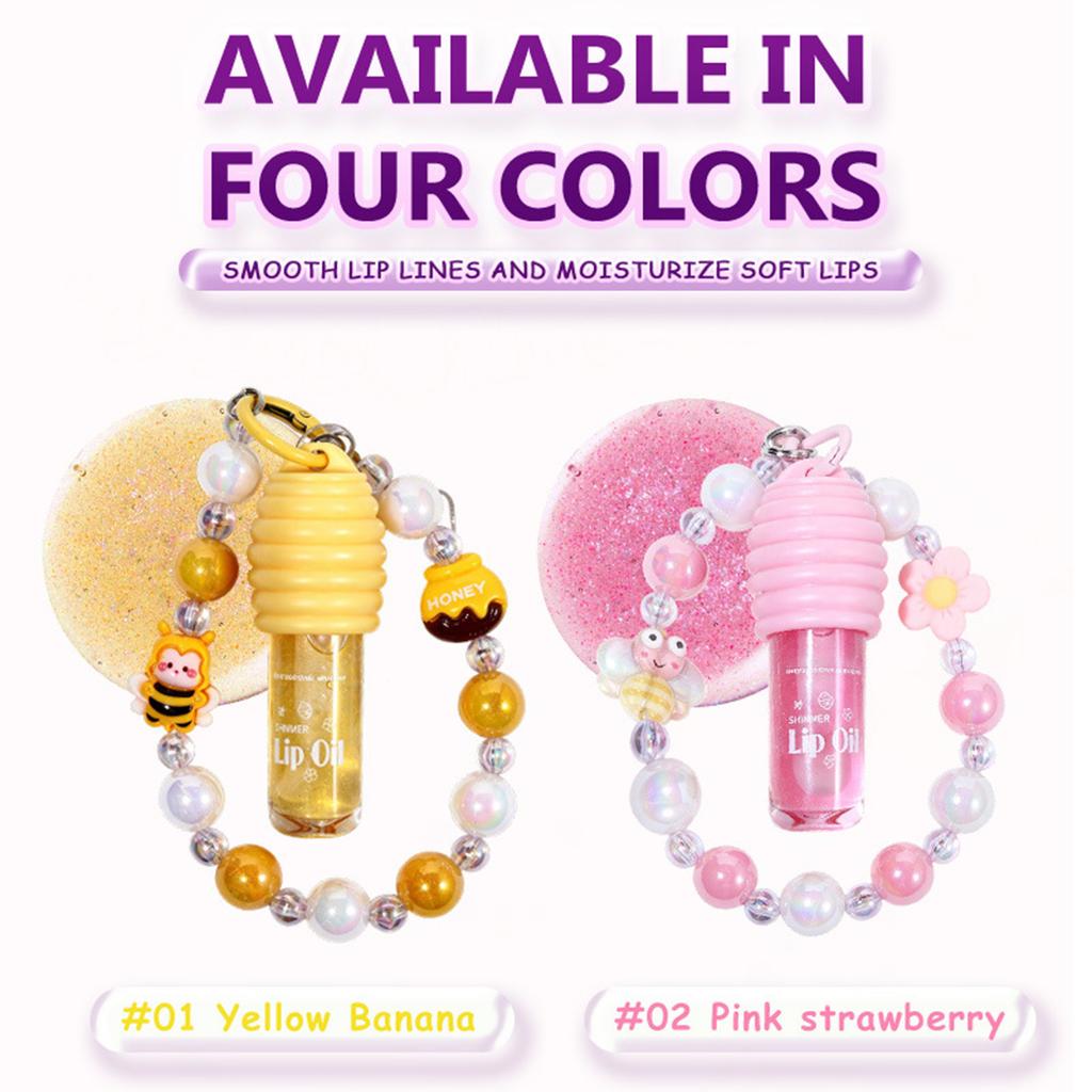 Mirror-Finish Lip Oil for Women - Tinted Hydrating Lip Gloss, Portable Lipstick for Daily Moisture
