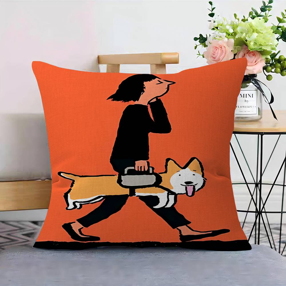 JJean Art Jullien Personalized Pillow Cover Kids Bedroom Wild Party Decor Pillowcase kid Birthday shower Gift