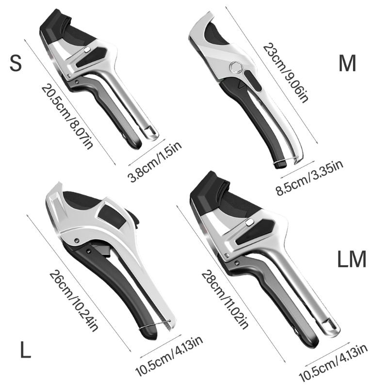 Ratcheting PVC Pipe Shears Pipe Cutter for Cutting of Plastic and PEX Pipes for DIY Enthusiasts
