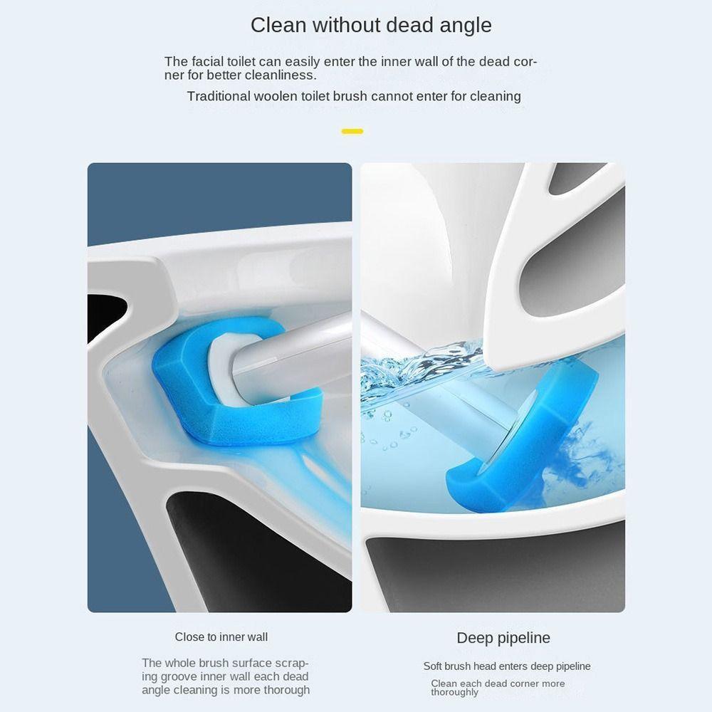 Аксессуары Губка Чистящие щетки Насадка для туалетной щетки Одноразовая сменная насадка для чистки туалета