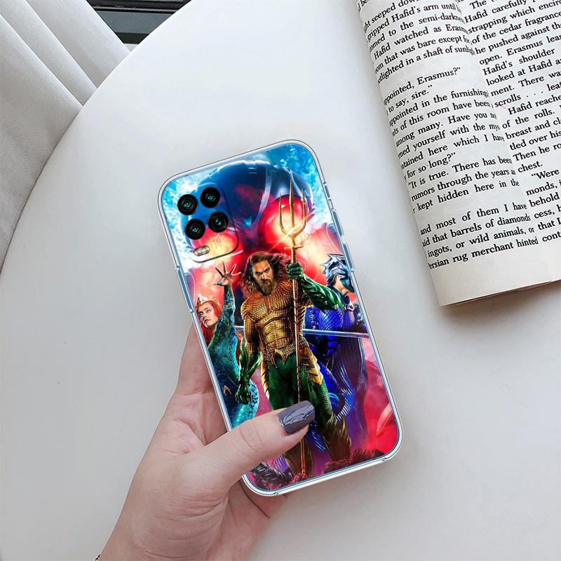 Aquaman Transparent Phone Case for Motorola Moto G7 G8 G9 G84 G85 G73 G24 G15 Z2 Play Power Plus
