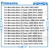 24Pcs Car Engine Undertray Fixing Clips Screws for Mercedes-Benz E-Class C-Class W203 W204 W211 Under Cover Rivet Fasteners
