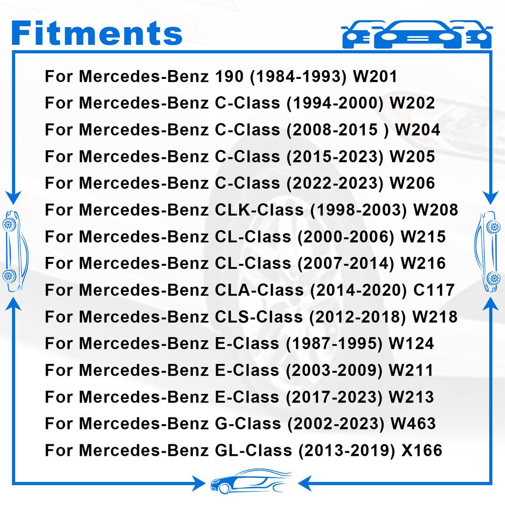 24Pcs Car Engine Undertray Fixing Clips Screws for Mercedes-Benz E-Class C-Class W203 W204 W211 Under Cover Rivet Fasteners