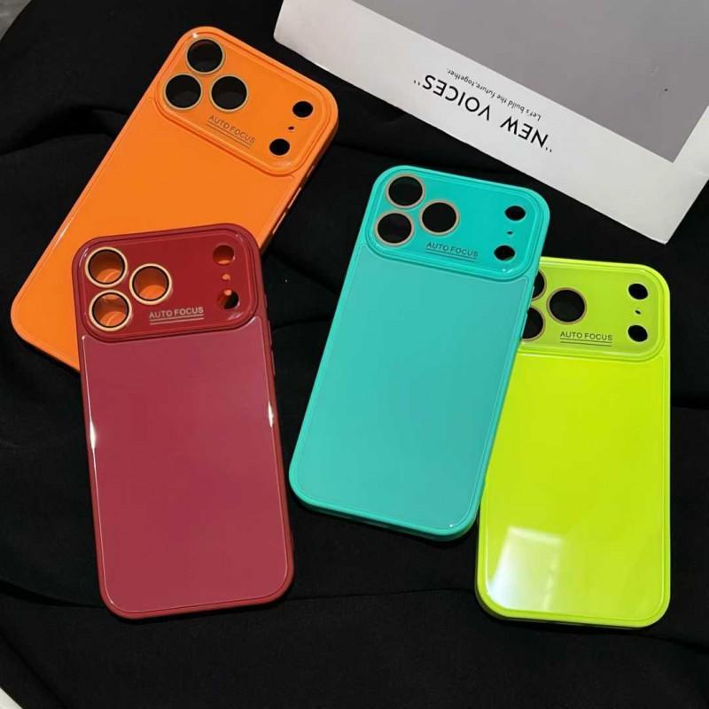 Slim Clear View PC Hard Case With Glass Back IPhone 14 15 16 17 Pro Max Minimalist Design