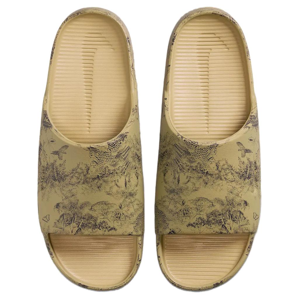 Nike Calm Slide Printed - Wildlife Men Sneakers Tan Parachute-Beige Anthracite HQ1125-201