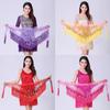 Belly Dance Hip Scarf Gradient Triangle Scarf Tassel Waist Seal Sequin Dance Practice Waist Chain