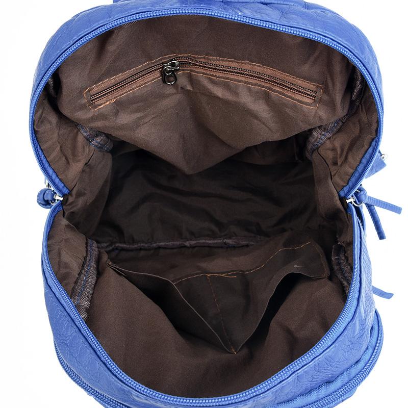 Женский рюкзак из мягкой кожи, рюкзак с заклепками, дорожный рюкзак