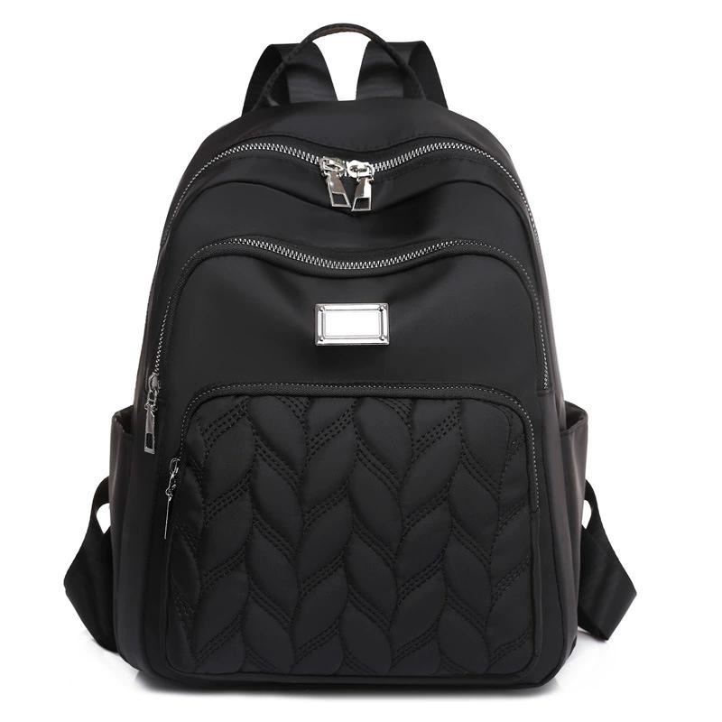 Женский однотонный рюкзак, Минималистичный дизайн, Daypack на молнии, Повседневная легкая сумка через плечо для ежедневных поездок, в школу