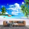Морской пляж Фреска Природный пейзаж 3d Обои Гостиная Спальня Океан Пляж Обои Домашний декор