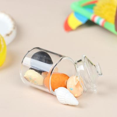Мини-конфетница из боросиликатного стекла, аксессуары для кукольного домика
