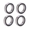 4 шт. Радиальные шарикоподшипники Сталь Резина Серебристый Черный Двойное уплотнение для Traxxas 110 MAXX 2.0 RC