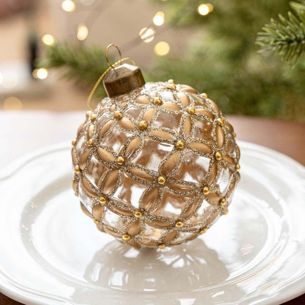 Korean Style Christmas Glass Balls 8cm Christmas Tree Pendants Multicolor Christmas Ball New Year