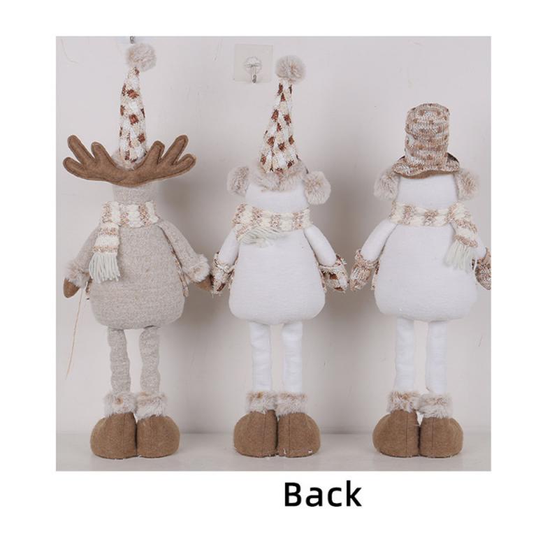 Рождественский снеговик телескопическая кукла новая вязаная кукла лось оконная сцена рождественское украшение Веселый рождественский подарок С Новым годом