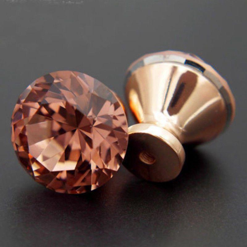 30мм*31мм Ручки для ящиков Двери Кухни Деталь 2шт/4шт Шкафа Шкафчика Замена Розовое золото Одно отверстие Инструмент Стильный