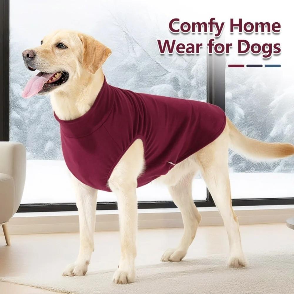 Stretchy Pullover Pet Calming Clothes Fleece Dog Pajamas Lightweight Dog Sweater Vest  Home Indoor