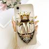 Для iPhone XR Чехол Cover Роскошный Буквы от A до Z Крутая Корона 2D Расписной Силиконовый Корпус Телефона A2107 A2108 A2105 A2106 A1984