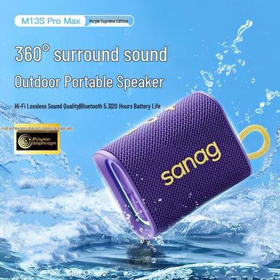 Портативная уличная Bluetooth-колонка Saina M13SProMax, штекер CN (адаптер в комплекте)