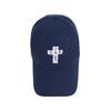 VARZAR Black Cross Logo Overfit Buckle Cap Navy