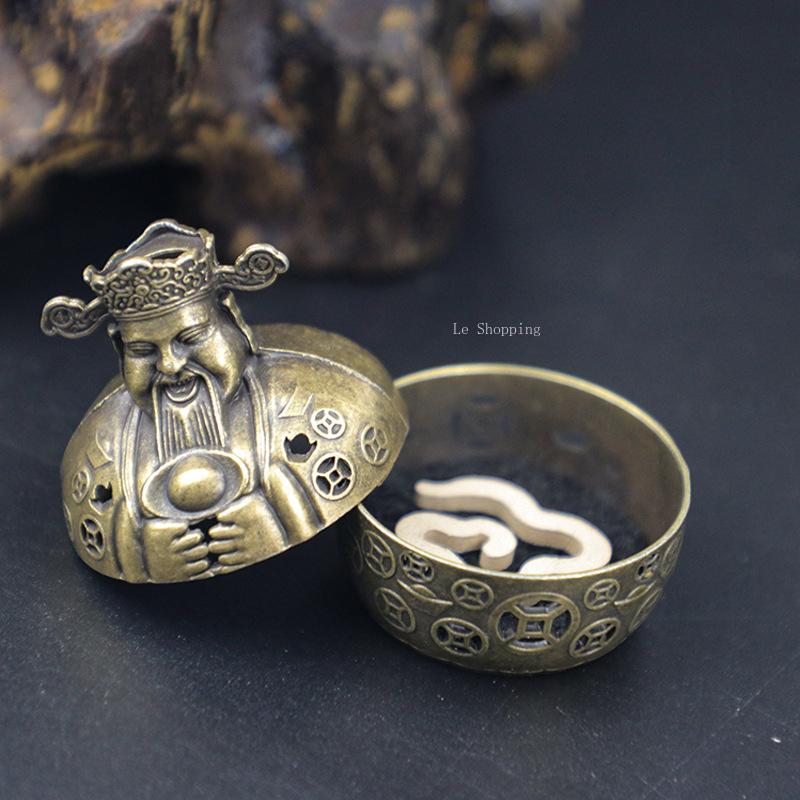 Благовонница в форме Бога Богатства/Слитка, Бытовая, для использования в помещении, для благовоний-слайсов, конусных благовоний, Ретро кадильница, Настольное маленькое украшение