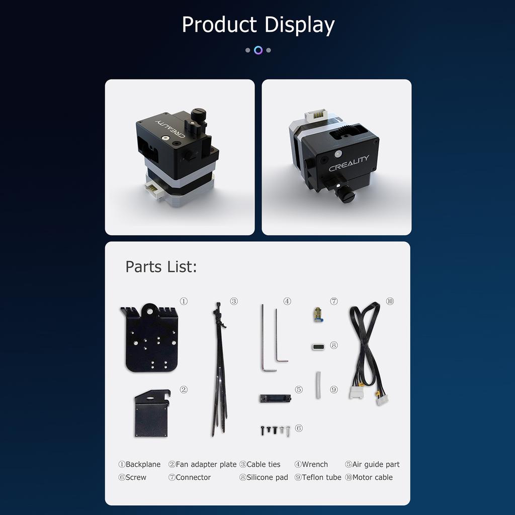 Комплект экструдера Creality, аксессуары для 3D-принтера, поддержка Боудена и прямой привод с гибким
