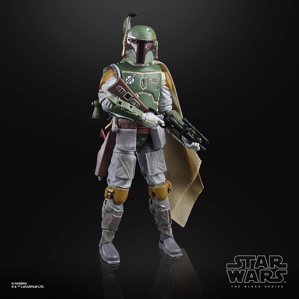 Hasbro Star Wars The Empire Strikes Back 40th Anniversary Black Series Boba Fett Action Figure 6-Inch Vintage Packaging