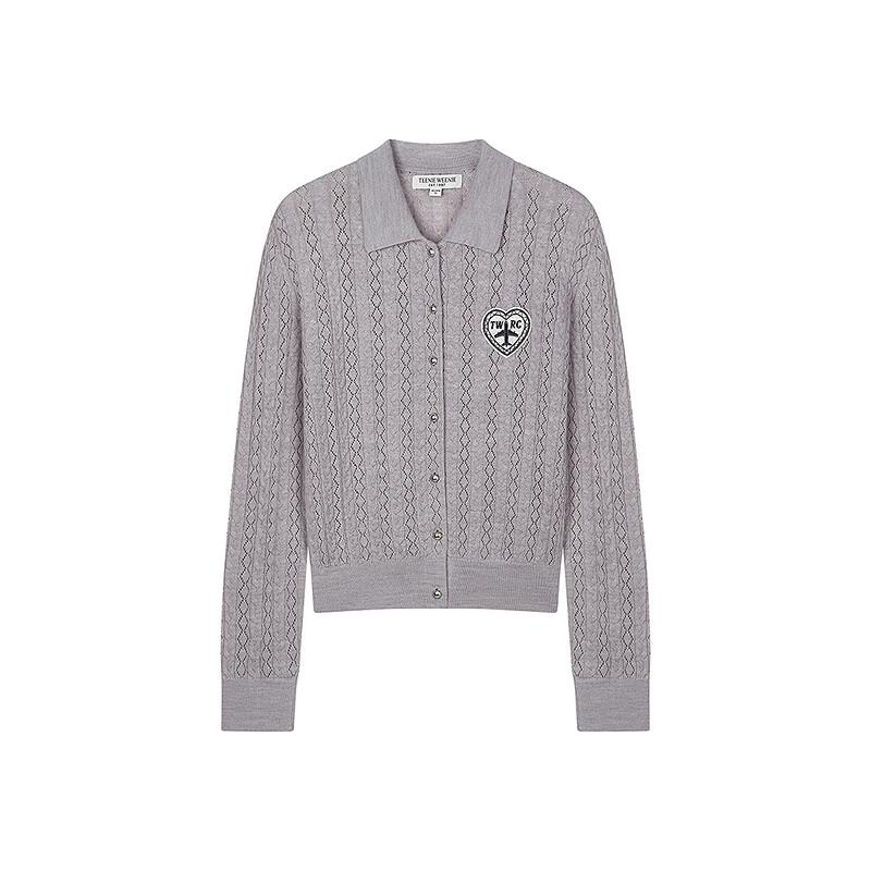 Женский кардиган Teenie Weenie с косами и воротником поло