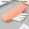 Student School Supplies Large Capacity Pu Leather Pencil Bag Stationery Holder Case Storage Box Zipper Pencil Pouch