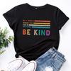 Summer Women's Clothing Creative Letter Print Pure Cotton Loose Round Neck Short Sleeved T-Shirts Women’s