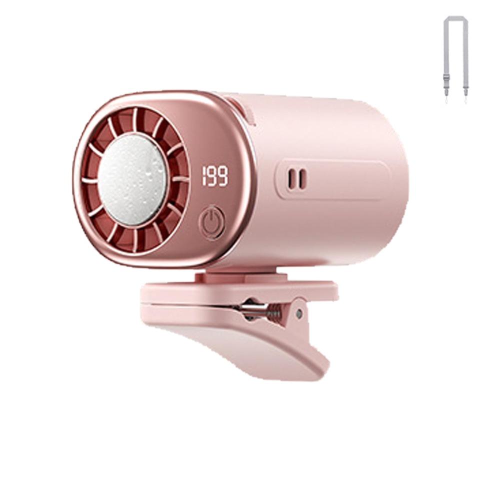 360° Rotation Car Clip on Air Conditioner LED Display Semiconductor Cooling Fan Travel Office Home