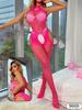 Christmas uniform sexy pajamas fun temptation open perspective net stockings props plus size robe