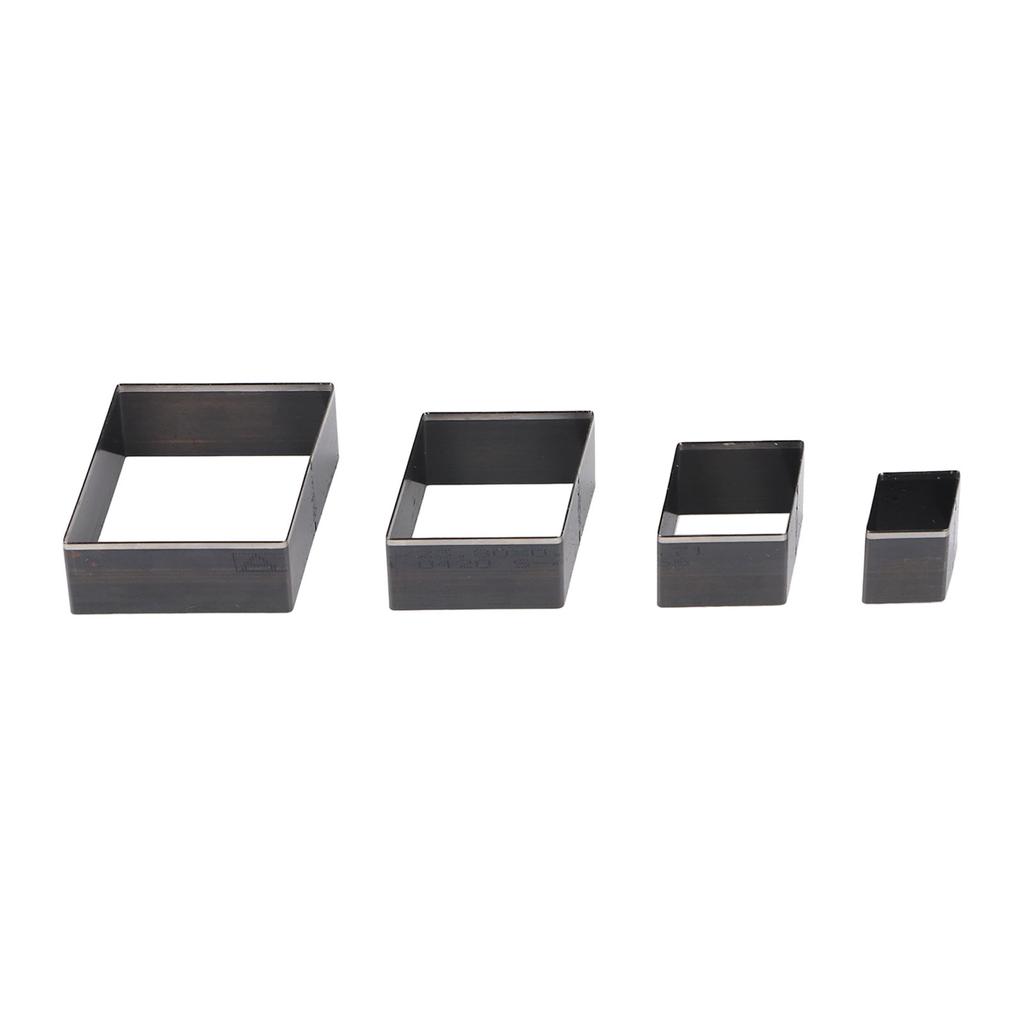 4 шт. Кожаные пробивные штампы из легированной стали 48 38 28 18 мм Универсальная формовка для резки кожи для ткани глины