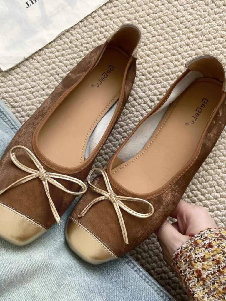 Одиночные туфли Мягкая подошва Плоские балетки