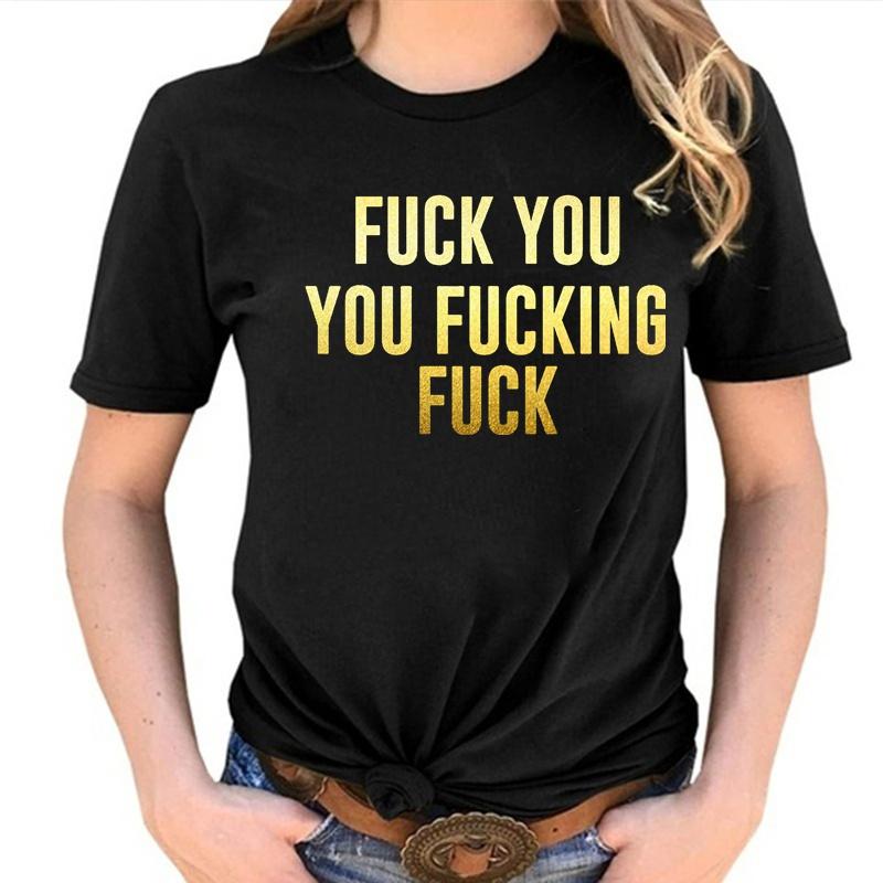 ZIMOXUAN Summer Fashion Male Female Cotton Print T-Shirt Tees Punk Rock Hip-hop Lovers Shameless T-shirt