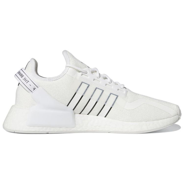 Adidas NMD_R1 V2 Белые черные мужские кроссовки Cloud-White Core-Black GZ1999