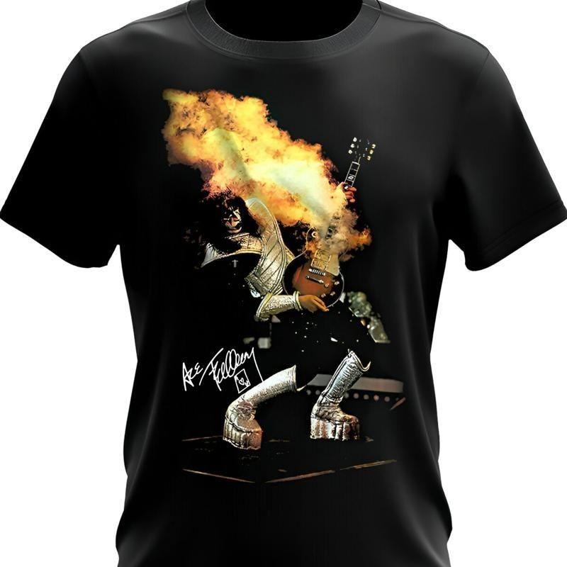 Hot Ace Frehley Guitar Hip Hop T-shirt S to 5XL NZ412