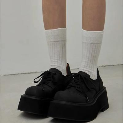 Мода Весна Осень Новая Мода Повседневные Лоферы Женские Платформа Балетки Платье Элегантная Обувь Женская Для Ходьбы Комфорт Ретро Одинарная Обувь