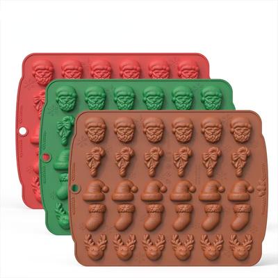 Рождественская форма для шоколада, 3D силиконовая форма, форма для конфет, желе, инструмент для украшения торта «сделай сам», инструменты для выпечки