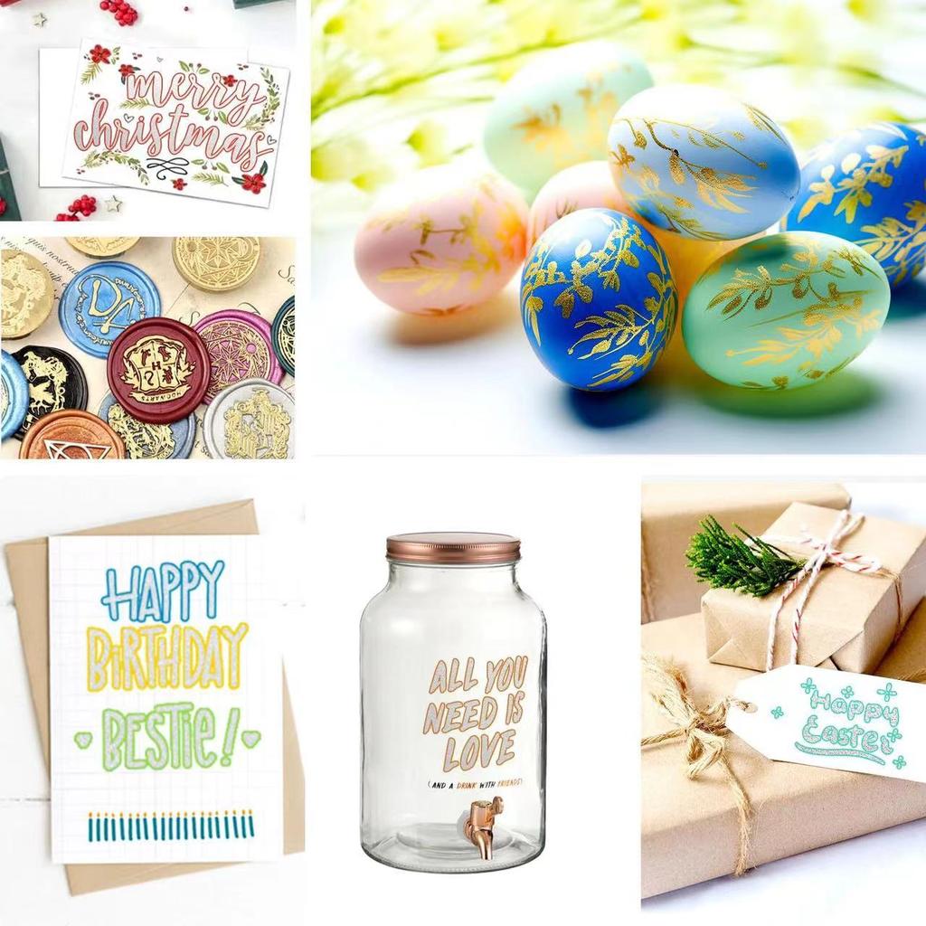 Dreamy Metal Double Line Outline Pen for Kids, Fluorescent Colorful Manual Bead Pen for Greeting Cards & Graffiti,