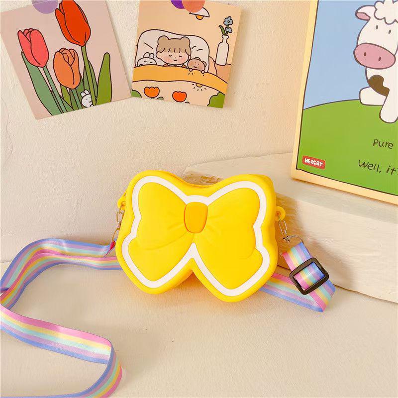 Очаровательный мультяшный силиконовый кошелек для монет в виде кролика и сумочка через плечо для маленькой девочки