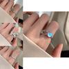 Trendy Womens Adjustable Heart Shaped Cloud Ring Unique Copper Fashion Jewelry