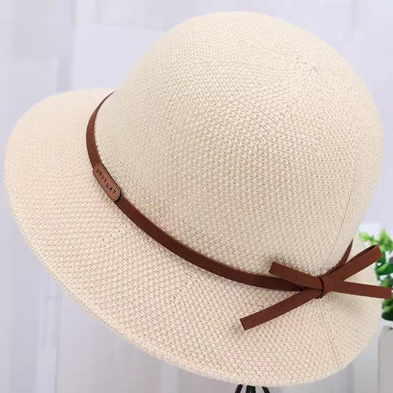 Шляпа Женская летняя солнцезащитная шляпа-ведро Тонкая прохладная шляпа Солнцезащитная дышащая панама