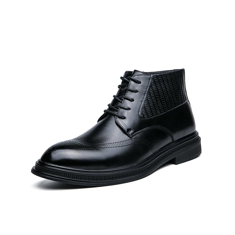 Новое поступление Мужские брендовые ботинки «Челси» Кожаные ботинки в стиле ретро Теплая обувь для мужчин Ботинки для мотокросса на открытом воздухе Официальная обувь для взрослых