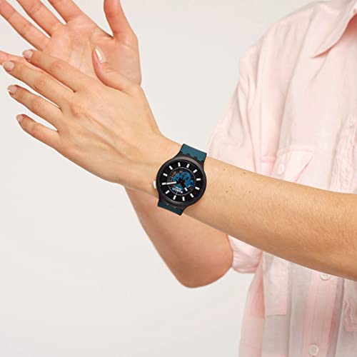 Часы Swatch Night Trip Big Bold, Черные, SB03B107