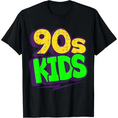 1990 Винтажная футболка 90-х Любитель 90-х Дети 90-х Костюм 90-х