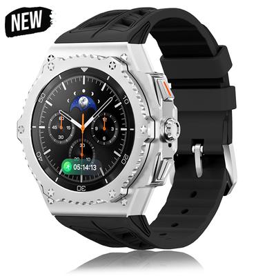 Роскошный комплект для модификации из сплава для Samsung Watch 8 Classic 46 мм, металлический корпус, резиновый ремешок для Galaxy Watch 8 Classic, комплект аксессуаров